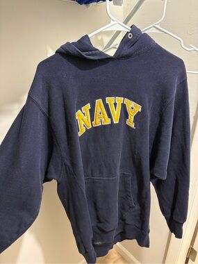 Navy Blue Pullover Hoodie